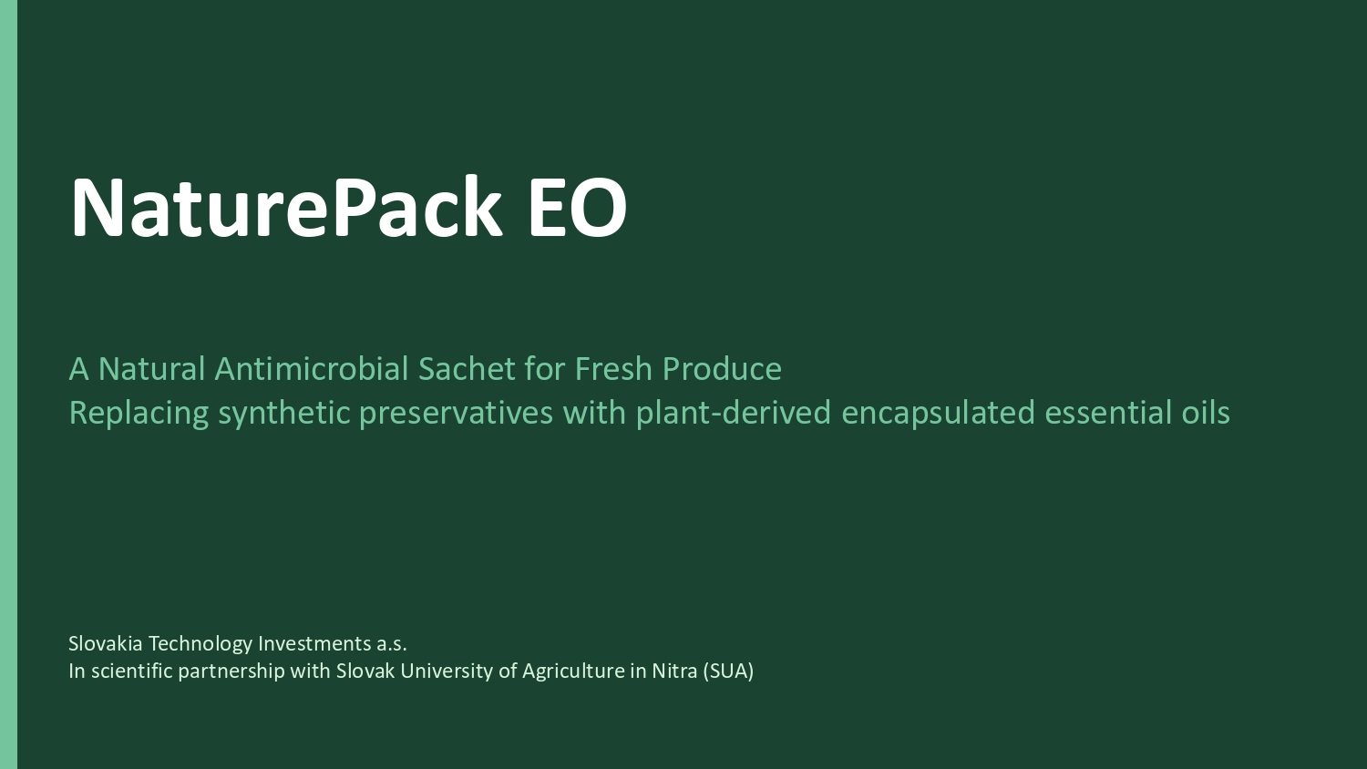 NaturePack EO presentation, slide 1: Title