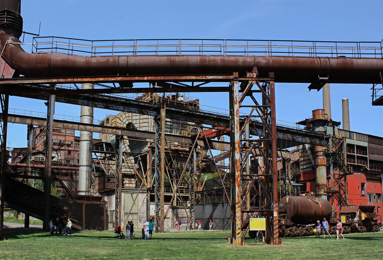 Photograph: the former blast furnace area of Dolní Vítkovice in Ostrava, Czech Republic – an idle ironworks reused as a science and culture district